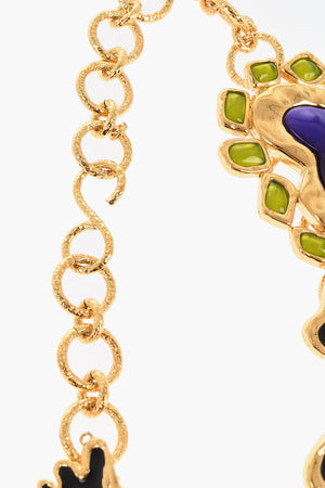Metallgürtel in Goldoptik mit 80 mm Charms