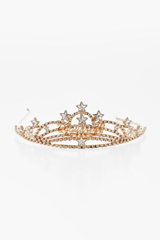 Gold-Effect Jeweled Headband