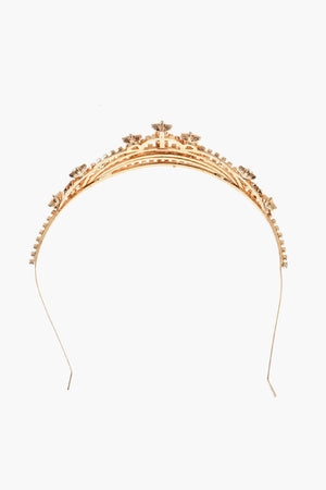 Gold-Effect Jeweled Headband