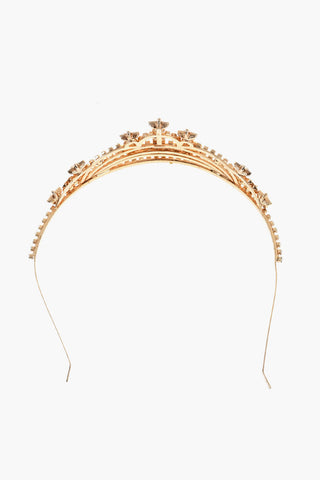 Gold-Effect Jeweled Headband