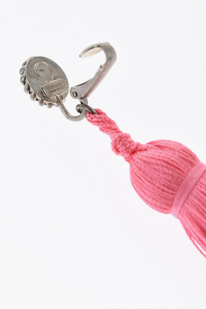Einzelner Clip-On-Ohrring mit Maxi-Quaste