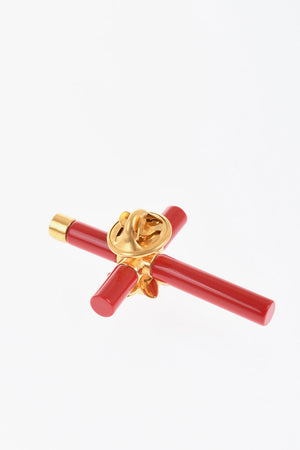 Metal Brooch JESUS with Gold Details