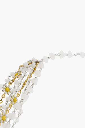 Necklace TOUCH OF COLOR Beaded with Floral Details
