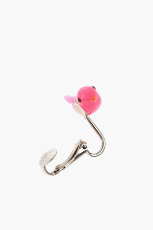 Single Clip-On Earring Shaped Like a Bird