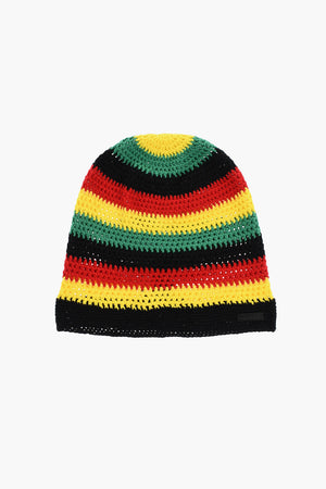 Mehrfarbige Beanie aus Wolle
