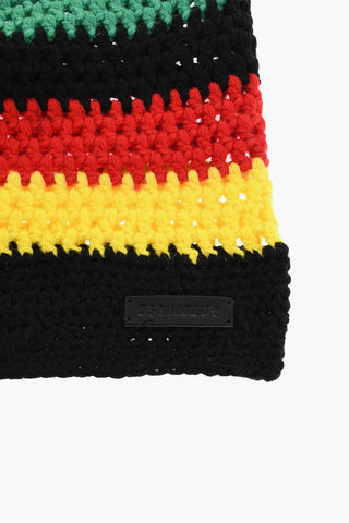 Mehrfarbige Beanie aus Wolle