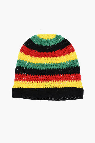 Mehrfarbige Beanie aus Wolle