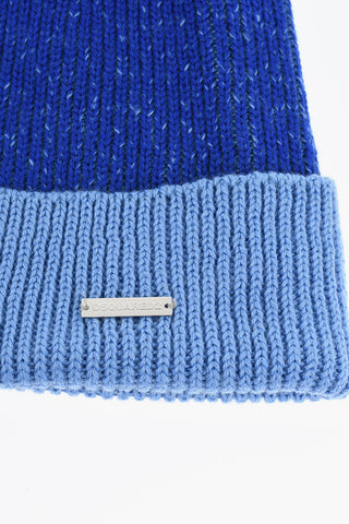 Beanie In Misto Lana Con Pon Pom