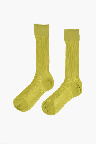Long Silk Solid-Color Socks