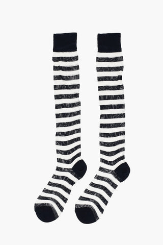 Long Two-Tone Striped Socks