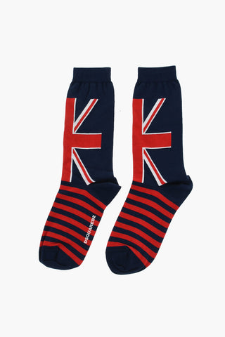 Striped Two-Tone Socks
