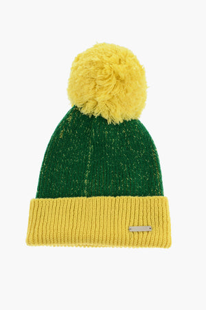 Beanie In Misto Lana Con PomPon