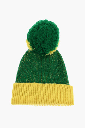 Beanie In Misto Lana Con PomPon