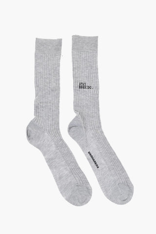 Cotton Ribbed Long Socks