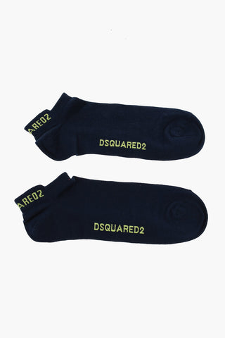 Cotton and Nylon Socks With Embroidery