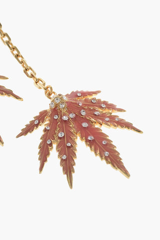 Maxi Orecchini a Catena con Pendenti in Strass