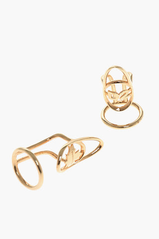 Gold-Effect Fingernail Rings