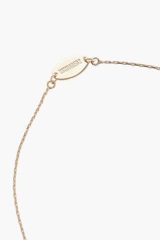 Gold-Effect Necklace with Lobster Pendant
