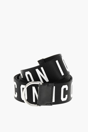 Cintura ICON in Tessuto con Logo Goffrato 40mm