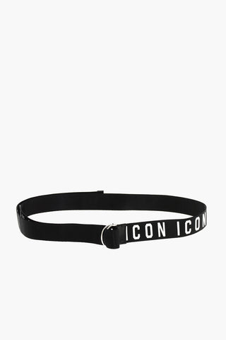 Cintura ICON in Tessuto con Logo Goffrato 40mm