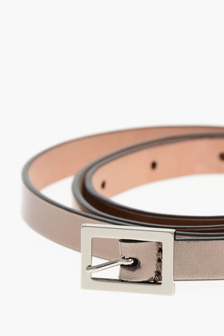 Cintura Slim in Pelle Lamè 10mm