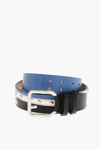 Gürtel aus Leder mit Nieten 40mm