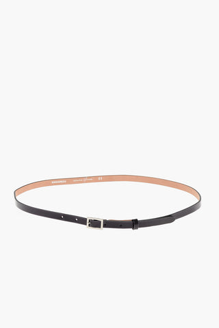 Lamè Leather Slim Belt 10mm