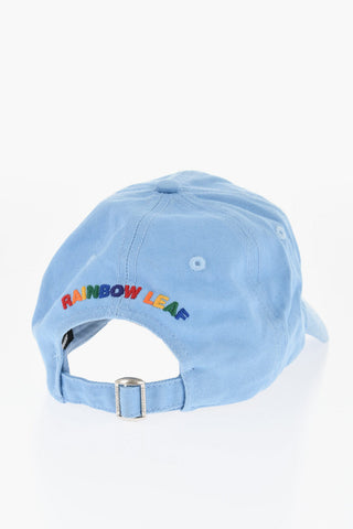 Baumwoll-Baseballcap mit Stickereien