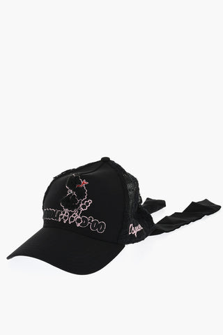 Macrame' Lace Solid Color Cap