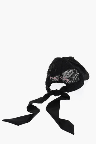 Macrame' Lace Solid Color Cap