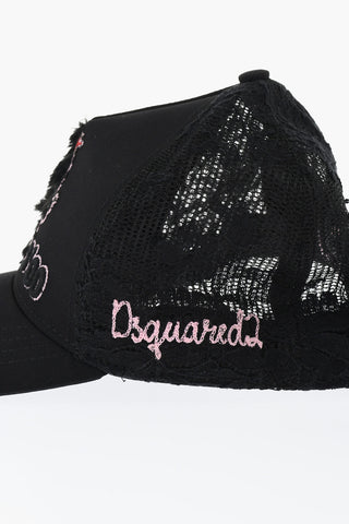Macrame' Lace Solid Color Cap