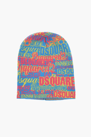 Wollbeanie mit All-over-Logo