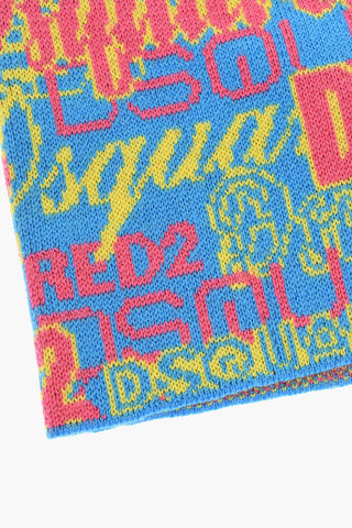 Wollbeanie mit All-over-Logo