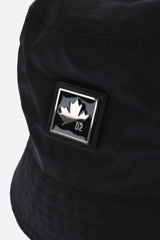 Nylon Bucket Hat with Logo Tag