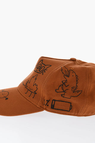 Gabardine Cotton Cap with Embroidery
