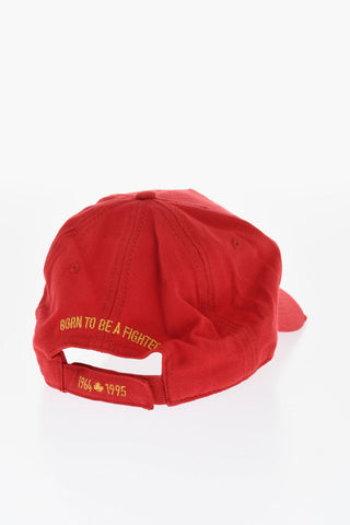 Cappello Da Baseball In Cotone con Patches