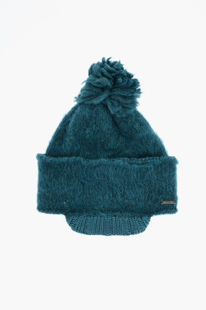 Beanie In misto Lana con Visiera