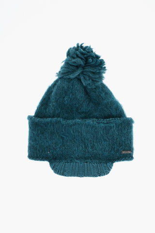 Beanie In misto Lana con Visiera