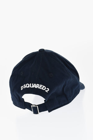 Cappello da Baseball in Effetto Vintage con Stampa a Contrasto