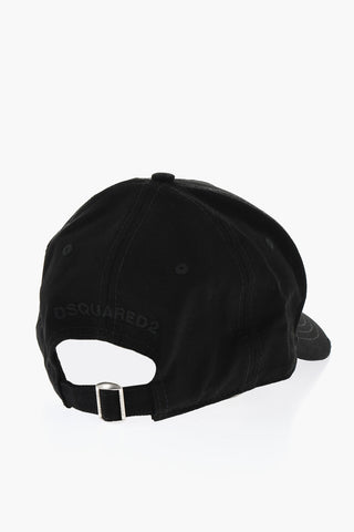 Cotton Gabardine Cap with Jewel Monogram