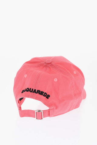 Gabardine Cotton Cap With Embroidery