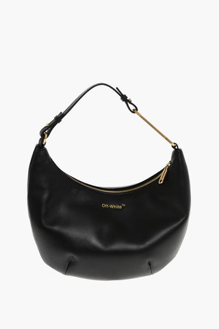 Leather Hobo Bag with Zip Closure