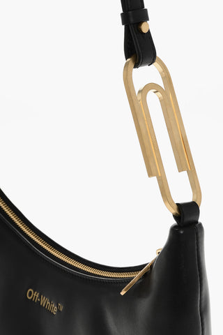 Leather Hobo Bag with Zip Closure