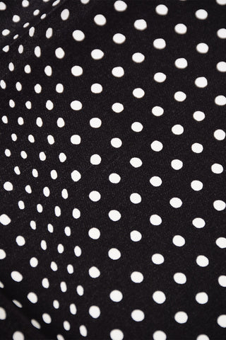 Pochette in Seta con Motivo a Pois