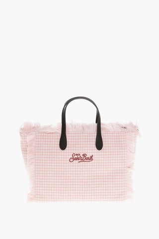 Borsa Tote COLETTE con Motivo Pied de Poule