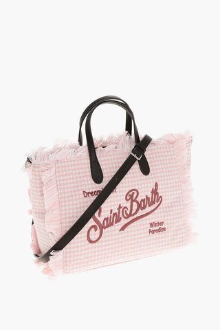 Borsa Tote COLETTE con Motivo Pied de Poule