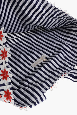 Borsa Tote BIGBAG in Canvas a Righe Awning
