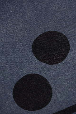 Pochette in Seta con Motivo a Pois