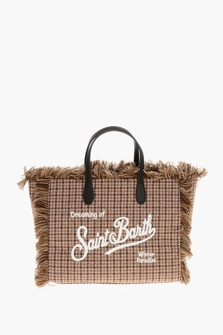 Borsa Tote COLETTE con Motivo Pied de Poule