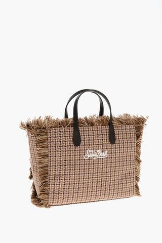 Borsa Tote COLETTE con Motivo Pied de Poule
